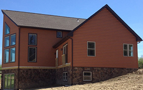 Rustic Brown Cabin Board